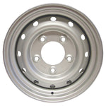16" x 6.5J Wolf Style Welded Tubeless Wheel Steel - Wolf Style - Silver for Defender (1986 – 2006) – ANR4583SILVER