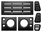 Bearmach Face Lift Kit - Satin Black 4 Bar Grille - BA 9455BM