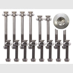 Rear Door Hinge Bolt Kit Stainless Steel for Defender Puma 110 (2007 >) Side door - 2nd Row – DA1260P