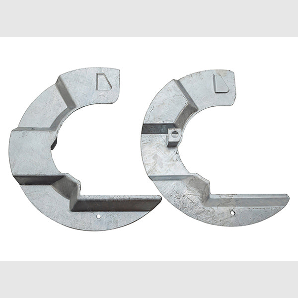Galvanised Front Backing Plate Set for Defender – DA1860