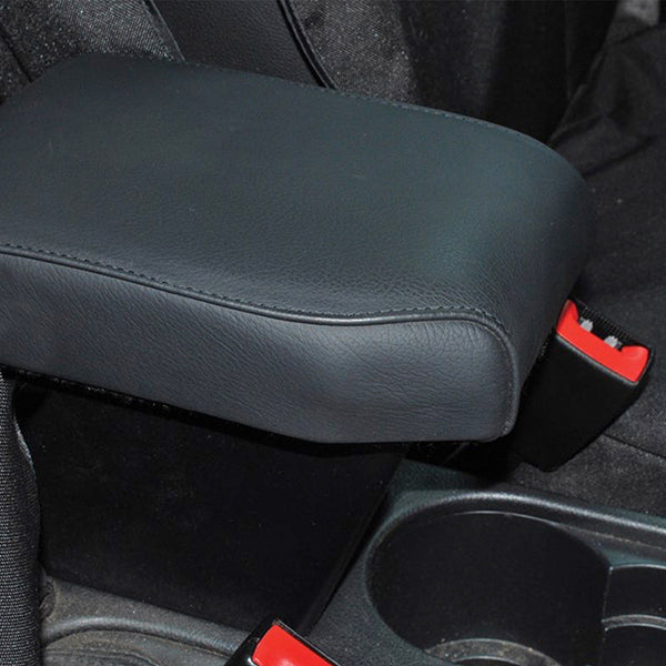 Stylish Black Real Leather Cubby Box & Armrest for Freelander 2 – DA5101