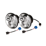 Pair 7 Inch Round LED Headlamp for Defender (1986 – 2006) LHD - Pair – GA6283