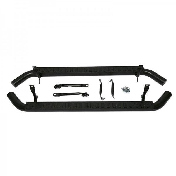 Side Steps Black Fire & Ice for Defender 110 – (2003>) Station Wagon - Silver - 5 Door – LR008375B
