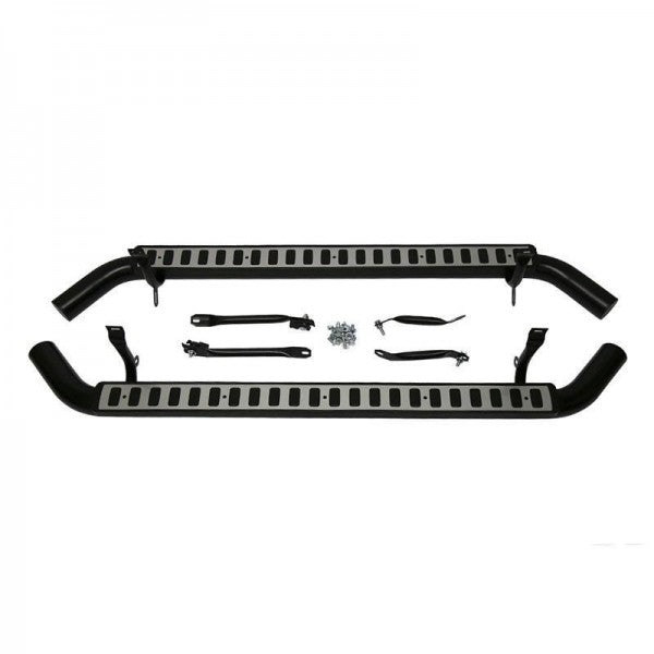 Side Steps Silver Fire & Ice for Defender 110 – (2007>) Station Wagon - Silver - 5 Door – LR008375