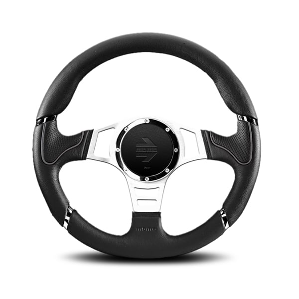 Momo Millenium Sport Steering Wheel in Grey for Land Rover Defender