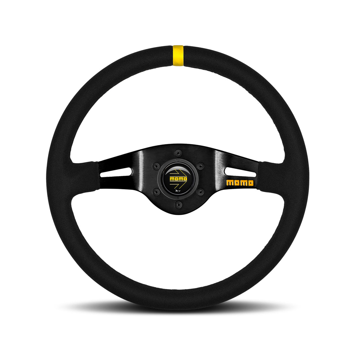 MOMO MOD.03 Steering Wheel - Suede, Black Spoke