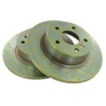 Rear Turbo Grooved Brake Disc GD957 (Pair) Suitable for Discovery 2 and Range Rover P38 Vehicles