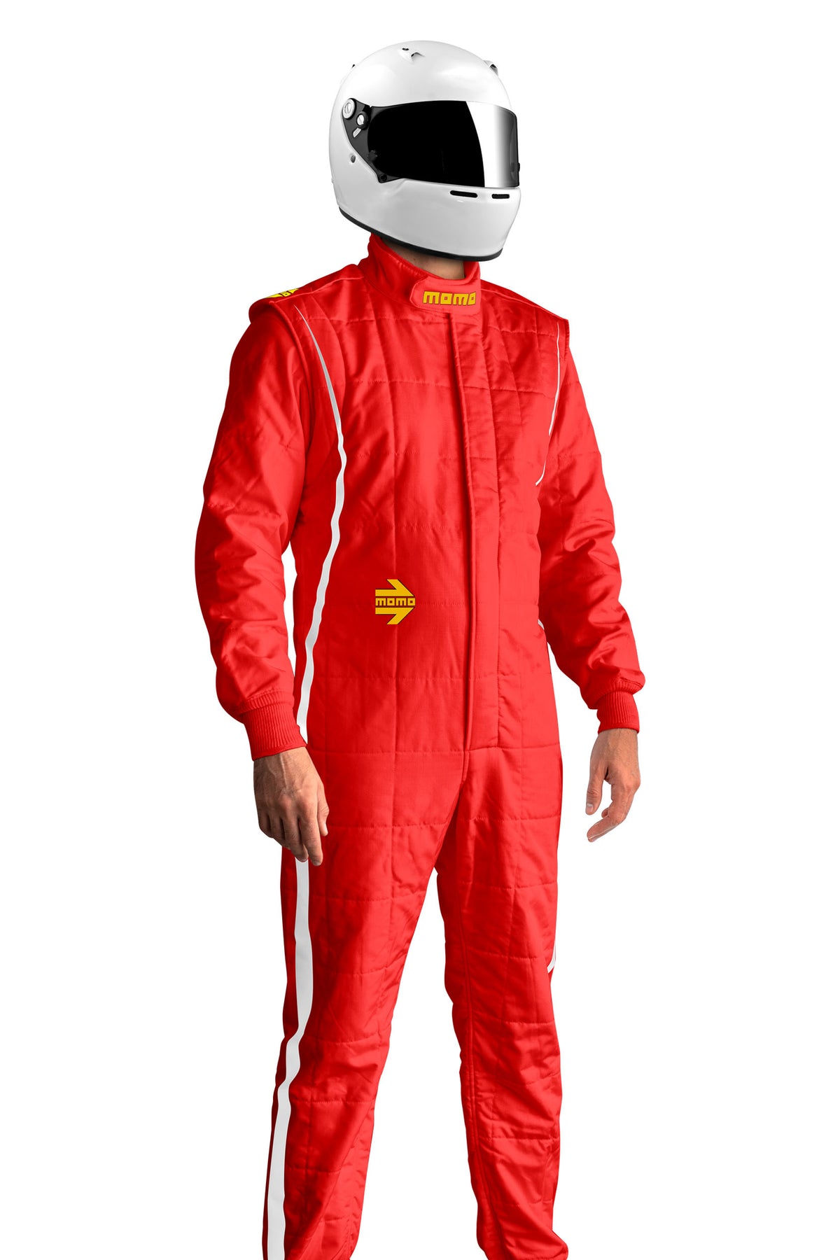MOMO Pro-Lite Race Suit - Red and White - PROMO