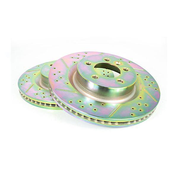 Terrafirma vented front cross drilled and groved brake disc (D3 4.4P)
