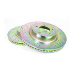 Terrafirma vented front cross drilled and groved brake disc (D3 4.4P)