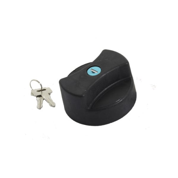 Fuel Cap - Black for Defender (1986 – 2006) Black - Vented - Locking - 2 lug fixing (Up to WA159806) – STC4072