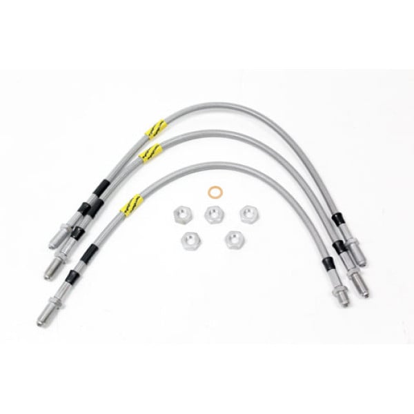 Extended Stainless Steel Brake Hose Kit for Defender (1986–1999) 3 Line 2 Inch – TF642GD