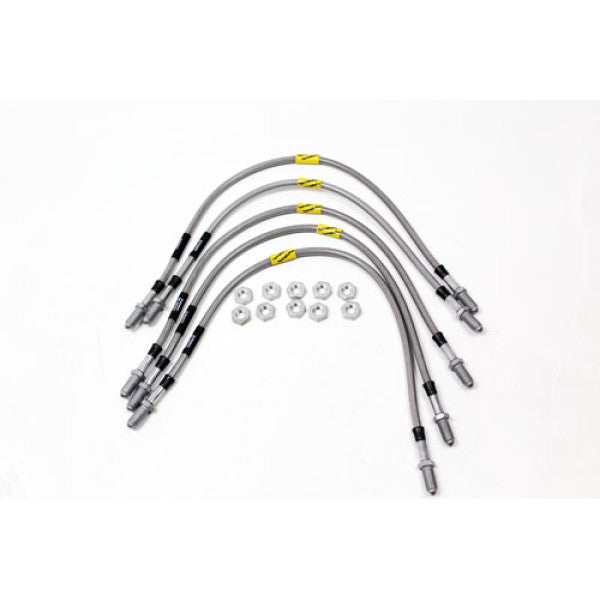 Extended Brake Hose Kit for Discovery 1 (1989–1998) 2 Inch 5 Line Stainless Steel – TF646GD