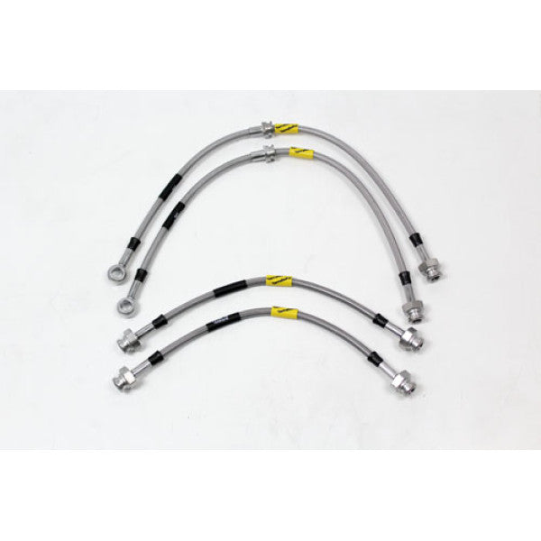 Extended Brake Hose Kit for Freelander 1 (1997–2006) 2 Inch 4 Line Stainless Steel – TF657GD