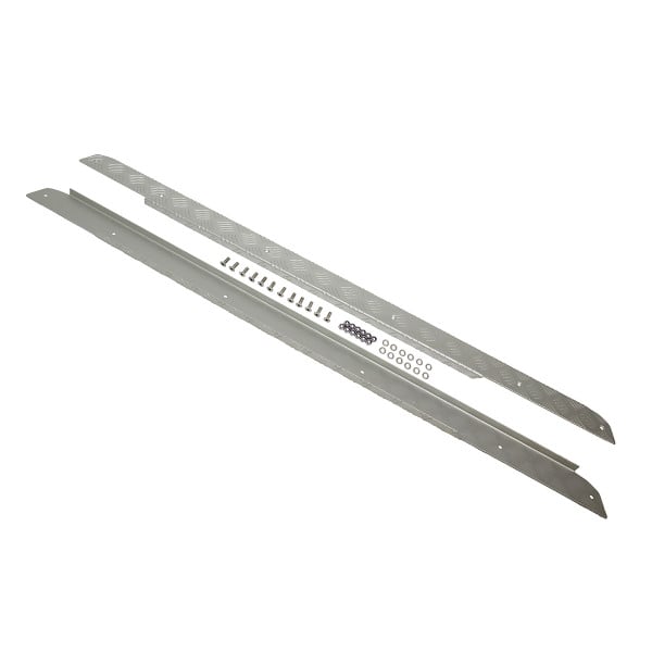Side Sill Pair for Defender 90 (1986–2006+) Silver – TF8219