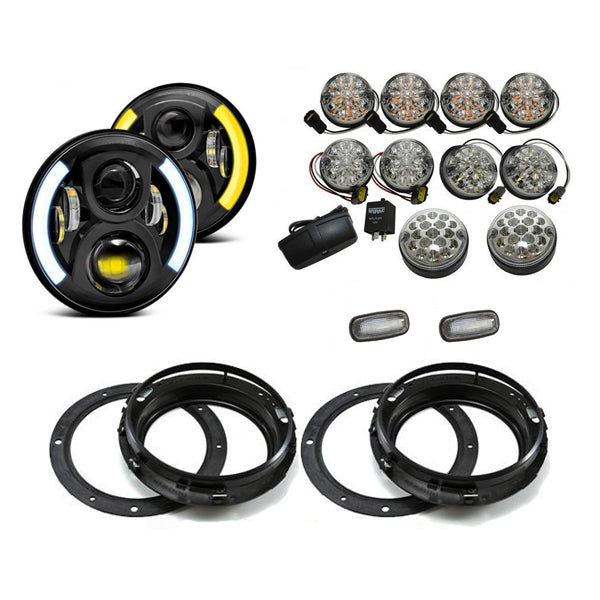 EVO DRL LED Light Package - Clear Full suitable for Defender