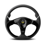 Momo Nero Steering Wheel in Black Leather for Land Rover Defender