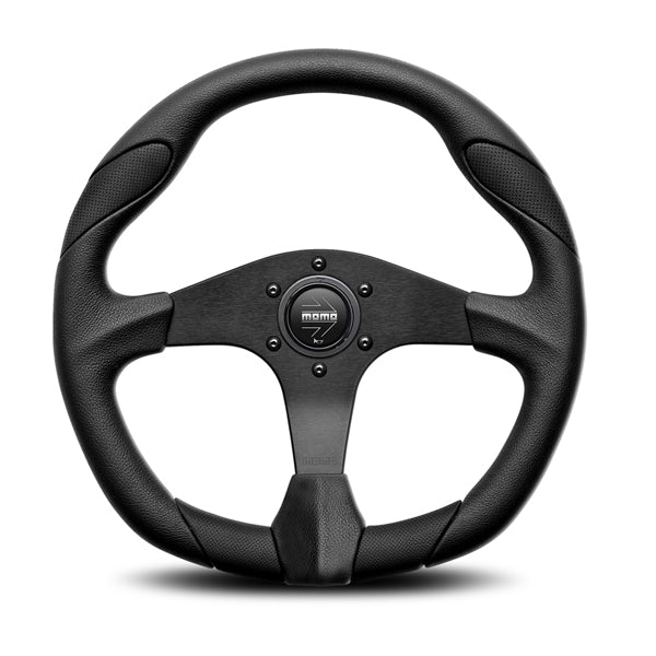 Momo Quark Steering Wheel in Black (350mm) for Land Rover Defender
