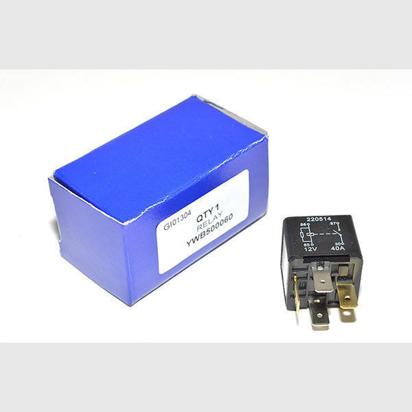 40 Amp 4 - Pin 12V Electrical Relay YWB500060 for Vehicles for Defender (2007 >) Main - Black With White Stripe – YWB500060