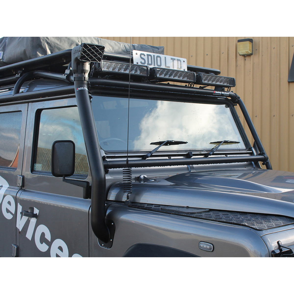 Safety Devices 3" Roll Cage Snorkel for Defender (1987–2016) – DA2985