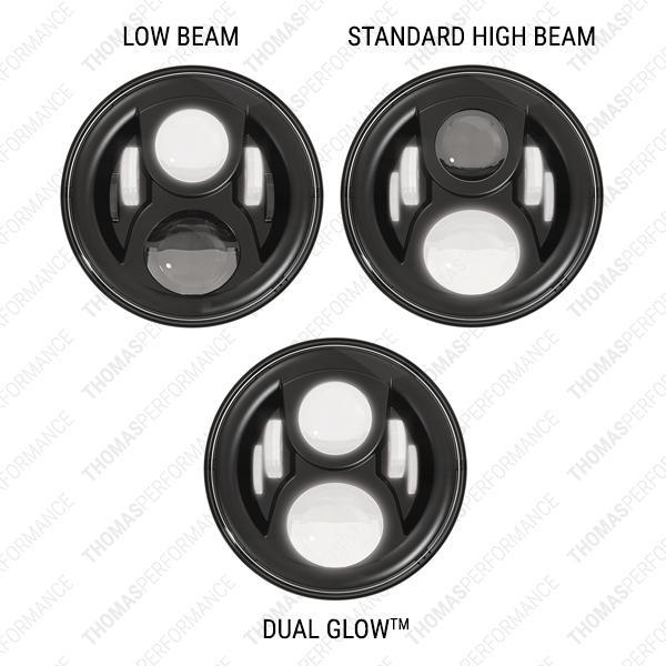 LED EVO Headlights with DRL suitable for Land Rover Defender