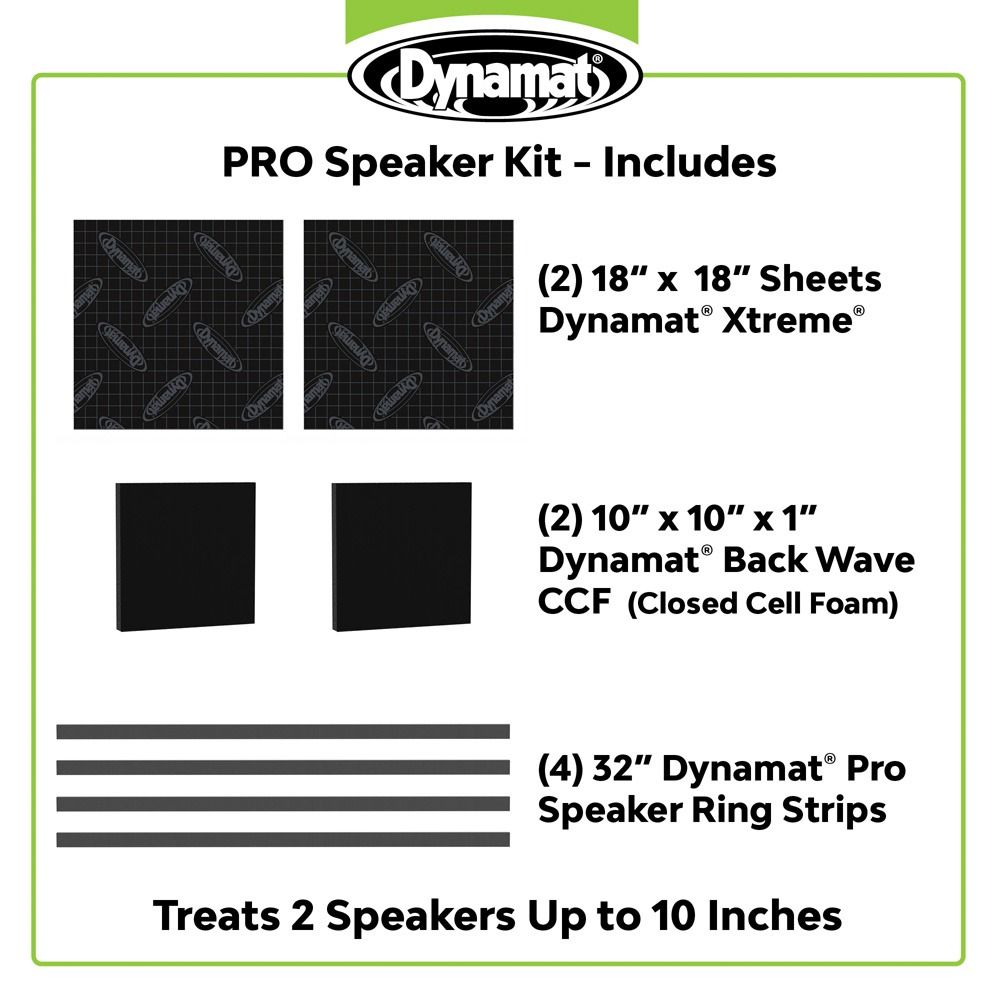 Dynamat PRO Speaker Sound Deadening & Enhancement Pack