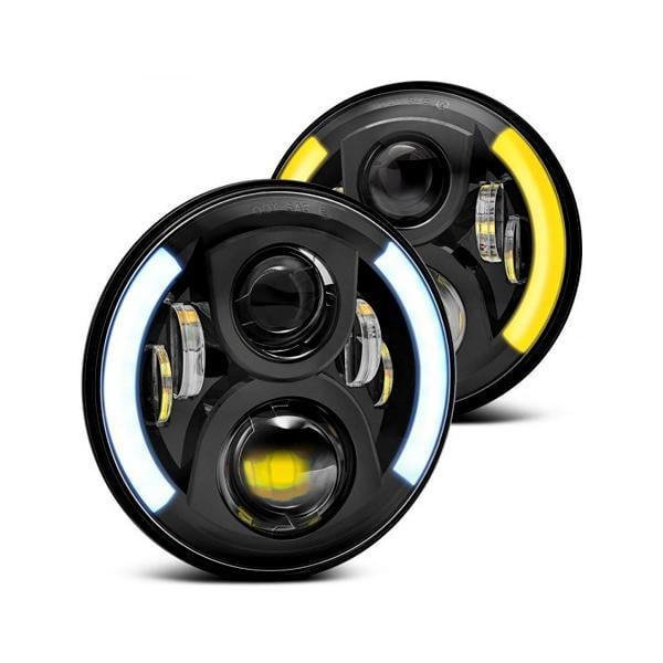 LED EVO Headlights with DRL suitable for Land Rover Defender