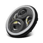 LED Projector Headlights with Halo DRL suitable for Land Rover Defender