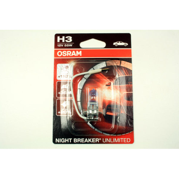 Osram Night Breaker Unlimited H3 Bulb (Single) – 64151NBU-01B