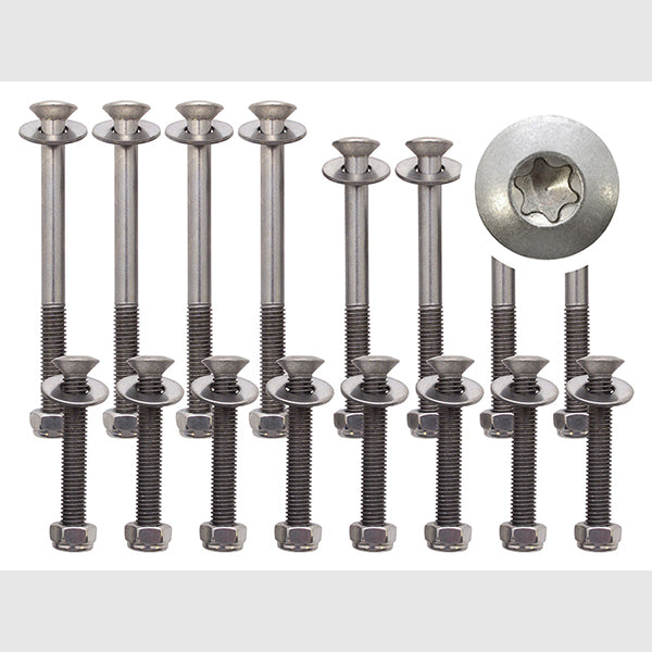 Rear Door Hinge Bolt Kit Stainless Steel for Defender Puma 110 (2007 >) Side door - 2nd Row – DA1260P