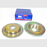 Rear Brake Discs Drilled and Grooved Performance Upgrade for Discovery 3 L319 – DA4613