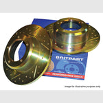 Rear Brake Discs Drilled and Grooved Performance Upgrade for Freelander 2 L359 – DA4616