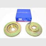 DA4685 - 1 - Front Vented Brake Discs Drilled and Grooved Performance Upgrade for Range Rover Sport L494 – DA4685-1