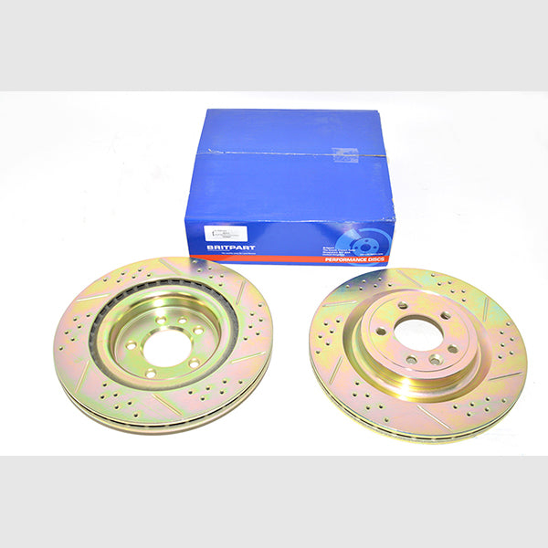 DA4687 - 1 - Range Rover Sport L494 Rear Vented Brake Discs Drilled and Grooved Performance Upgrade – DA4687-1