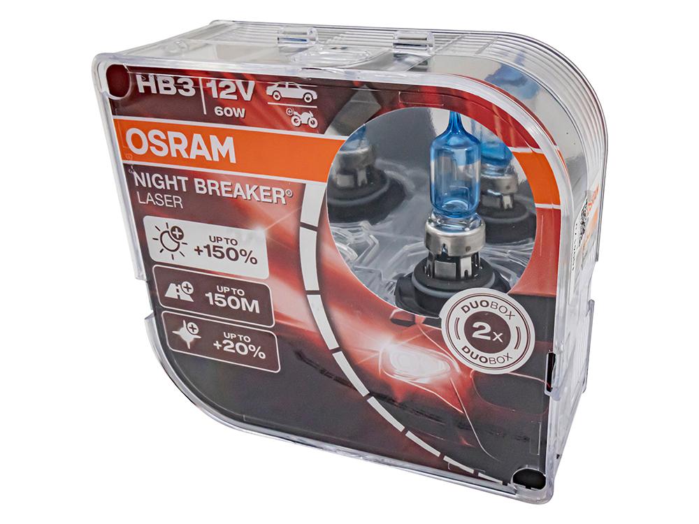 Osram Night Breaker Laser +150% HB3 Headlight Bulbs Twin Pack