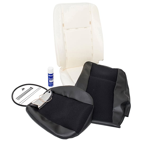 Front Outer Seat Re-Trim Kit XS Black Mesh for Defender Puma – DA5677