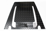Mammouth 3mm Premium Bonnet Protection plate for Defender 2007 on (Black Powder Coated)