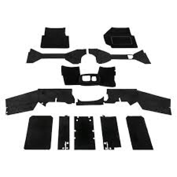 Carpet - Front for Defender (2007 >) Front Carpet Set - Black - RHD - Puma 2.2 – GA4921
