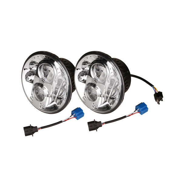 Pair 7 Inch Round LED Headlamp for Defender (1986 – 2006) LHD - Pair – GA6283