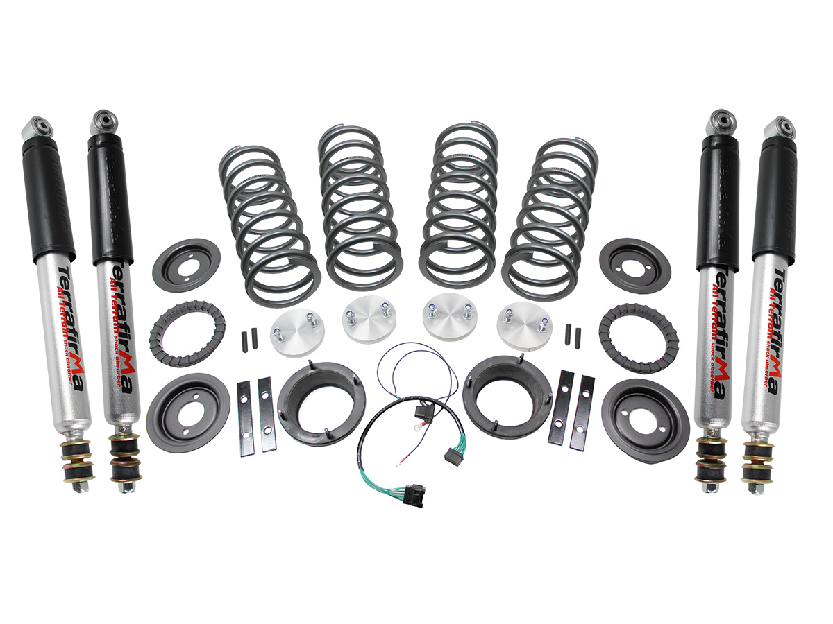 Air to Coil Conversion Kit with All Terrain Shocks for Range Rover P38 (1995–2002) – TF223
