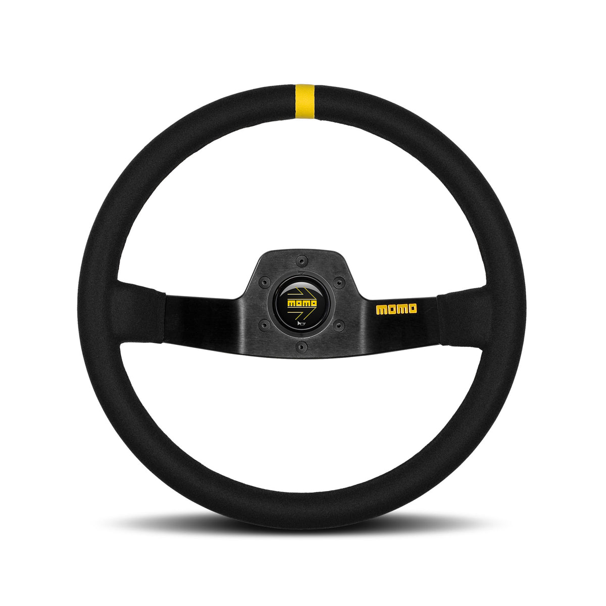 MOMO MOD.02 Steering Wheel - Suede, Black Spoke