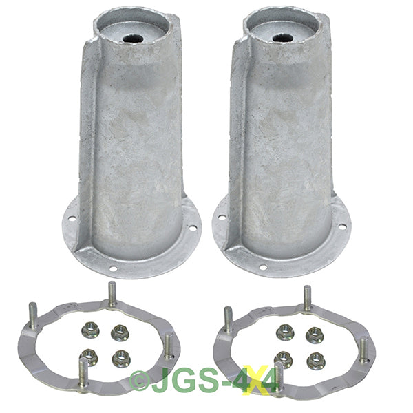 NRC6372GALVKIT - 1 - Galvanised Front Shock Absorber Turrets & Securing Rings for Discovery 1 – NRC6372GALVKIT-1