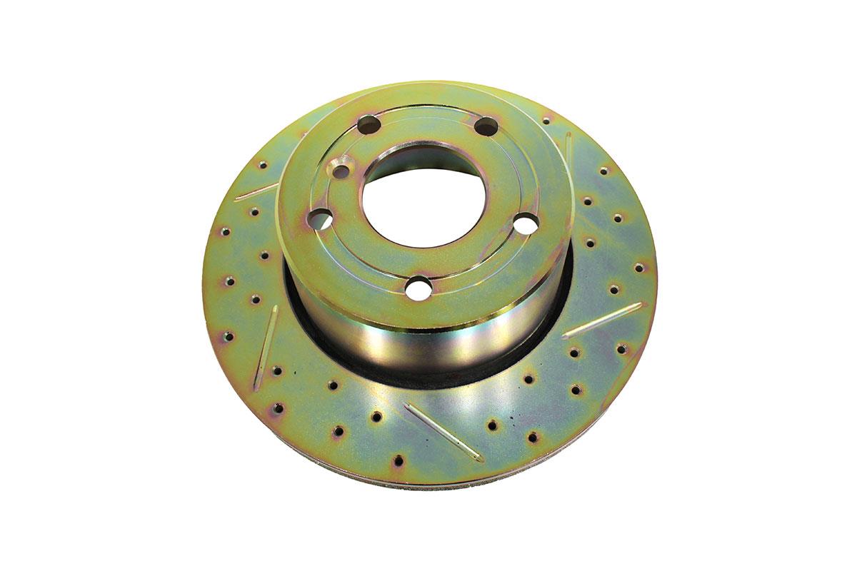 Front Vented Cross Drilled & Grooved Brake Disc for Discovery 2 (1998–2004) – SDB000380CDG