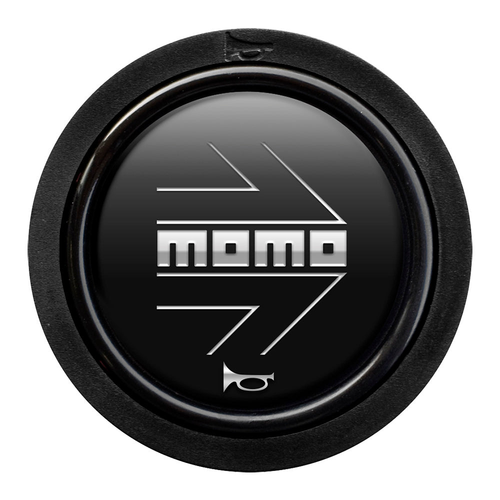 MOMO Horn Button 2 Contact - Arrow Matt Black