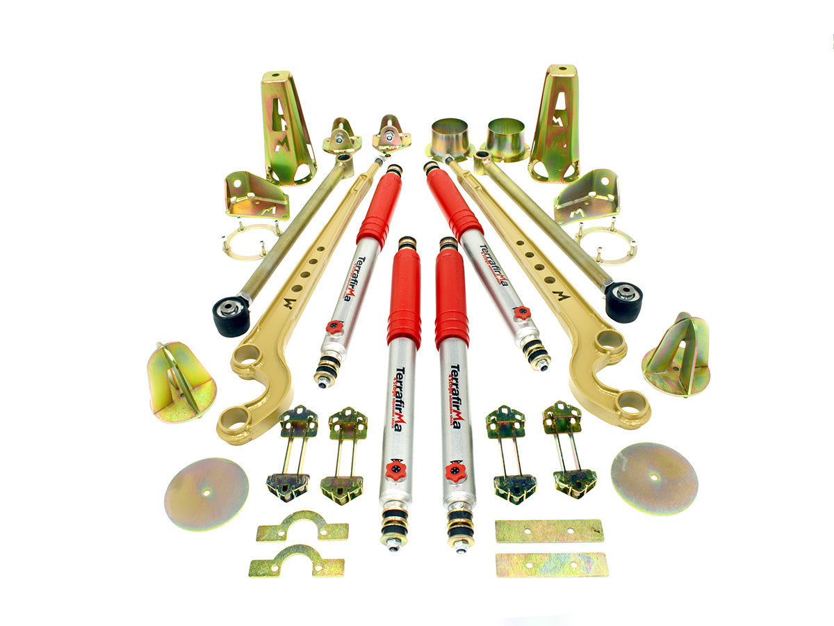 5" Long Travel Extreme 4-Stage Adjustable Dislocation Suspension Kit for Defender / Discovery 1 / Range Rover Classic – TF235
