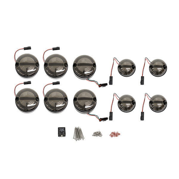 95mm Smoked Halo & Bar LED Light Kit – TF31040