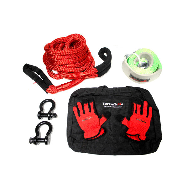 Recovery Kit with Rope, Gloves, Shackles, Tree Strap and Bag – TF3318
