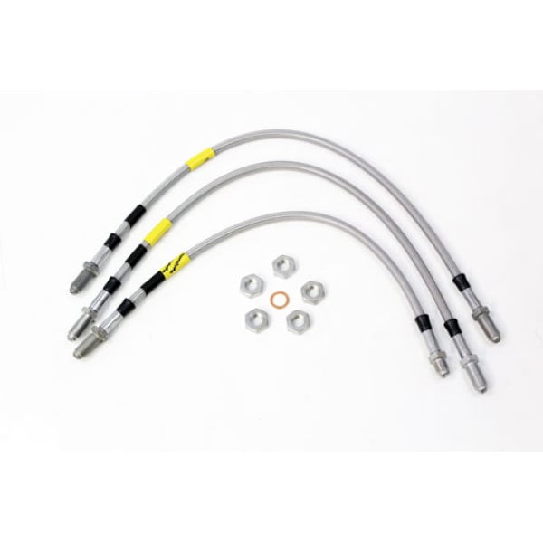 Extended Stainless Steel Brake Hose Kit for Defender (1986–1999) 3 Line 2 Inch – TF640GD