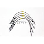 Extended Brake Hose Kit for Discovery 1 (1989–1998) 2 Inch 5 Line Stainless Steel – TF646GD