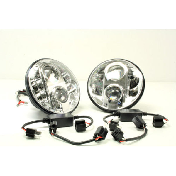 7" LED E-Marked DOT Headlights for Defender (1983–2016) RHD Pair – TF710